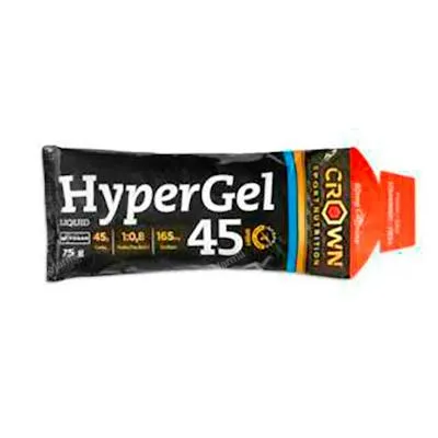 Hypergel 45 fresa + cafeina fresa cafeina 75 g, Crown Sport Nutrition