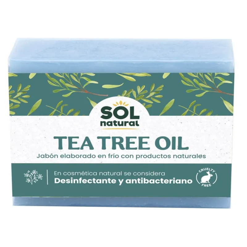 Jabón árbol de té desinfectante 100 g, Sol Natural