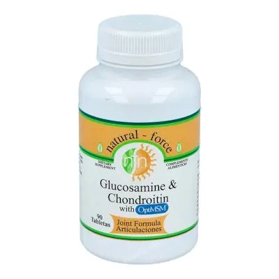 Glucosamina + condroitin + MSM 90 comprimidos, Nutri-force