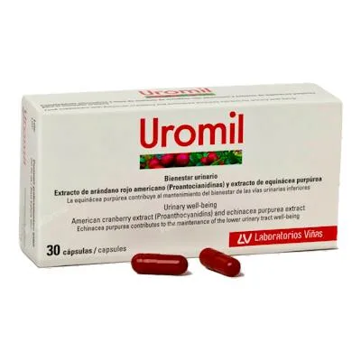 Uromil 30 cápsulas, Viñas