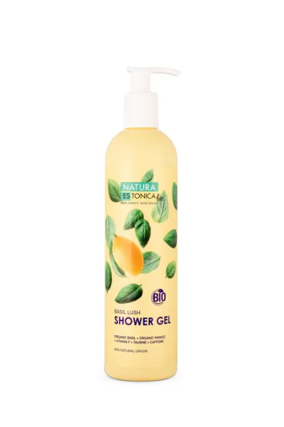 Basil lush shower gel 400 ml, Natura Estonica