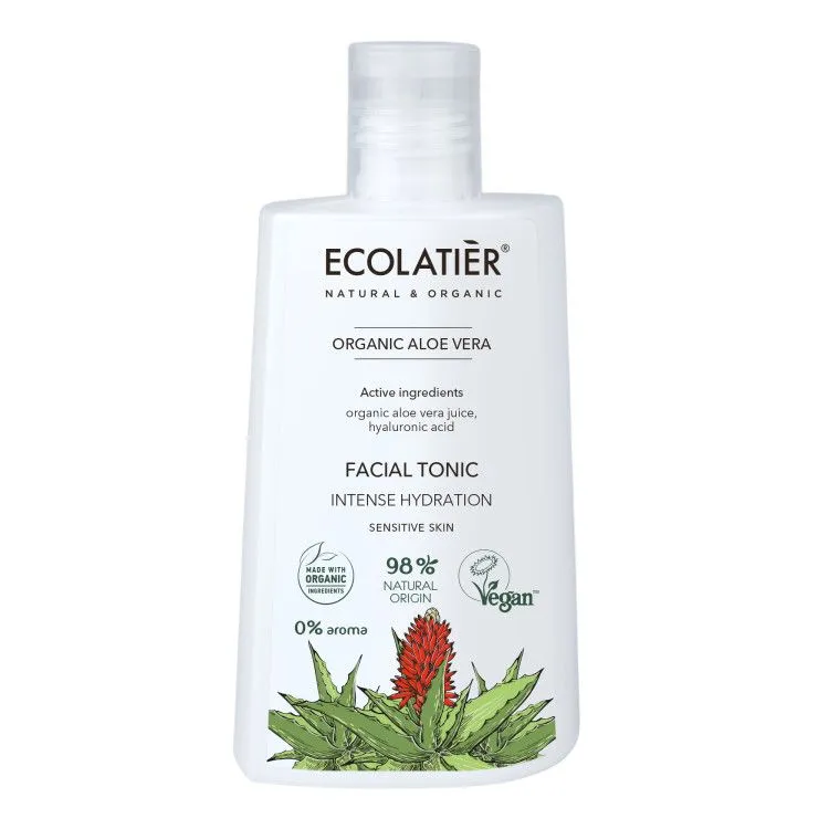 Tónico Facial Hidratación Intensa Aloe Vera BIO, Ecolatier