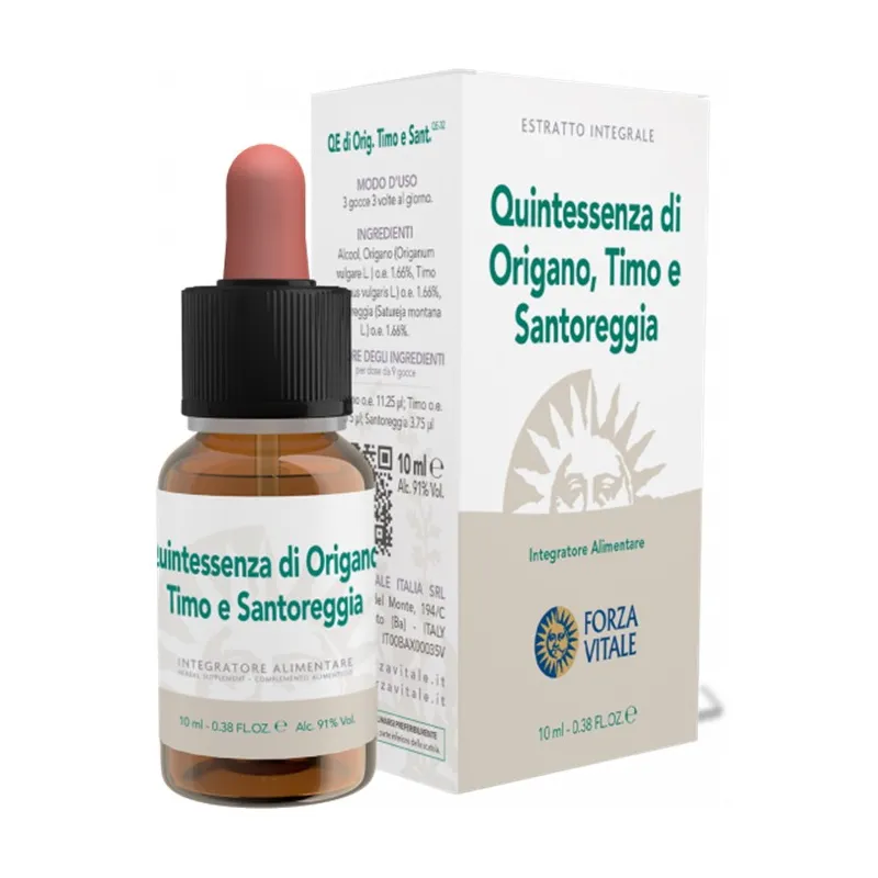 Qes Oregano-Thymian-Santoregg 10 ml, Forza Vitale