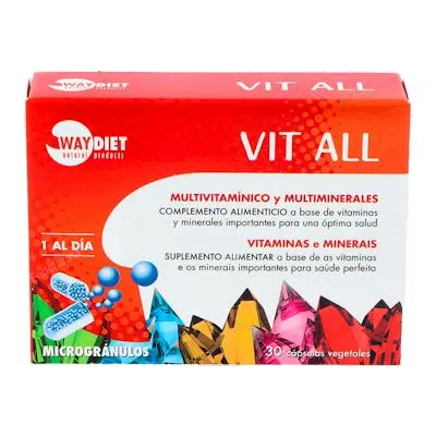 Vit all multivit y multimin microgranulos 30 cápsulas, Waydiet Natural Products