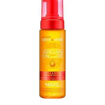 Argan style & shine foaming mousse 207 ml, Creme Of Nature