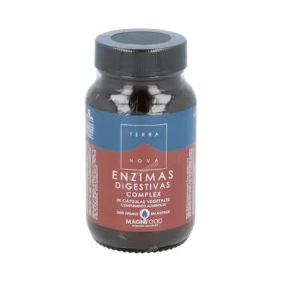 Enzimas digestivas complex 50 cápsulas vegetales, Terranova