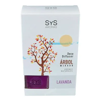 Ambientador difusor árbol lavanda 90 ml, Sys