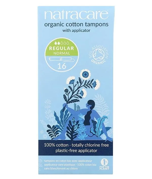 Tampón con aplicador Regular 16 uds., Natracare