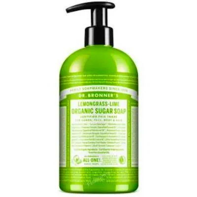 Jabón de azúcar lemongrass-lima 710 ml, Dr. Bronner´s