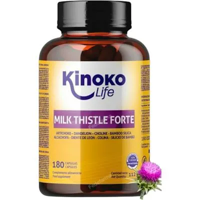 Milk thistle forte cardo mariano 180 cápsulas, Kinoko Life