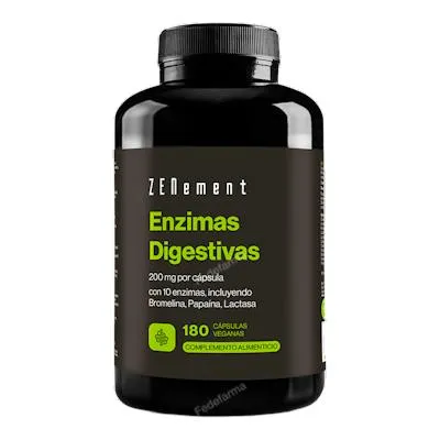 Enzimas digestivas 180 cápsulas vegetales, Zenement