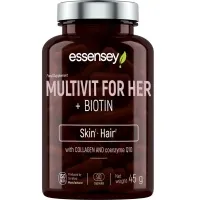 Multivitamínico para ela + biotina 90 cápsulas, Essensey