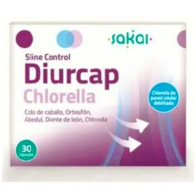 Sline control diurcap chlorella 30 cápsulas, Sakai