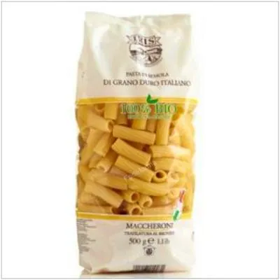 Macarrones grandes de trigo duro BIO 500 g, Iris