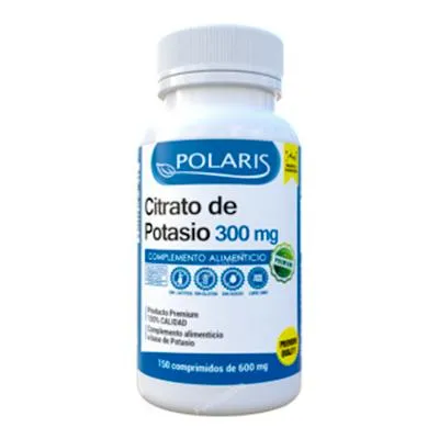 Citrato de potasio 300 mg 150 comprimidos, Polaris
