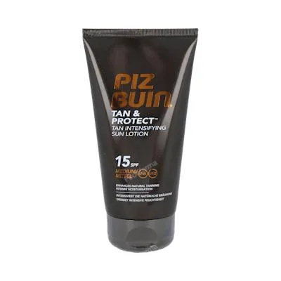 Tan & protect loción SPF15 150 ml, Piz Buin