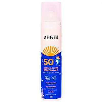 Crema solar bebe niño SPF50 100 g, Kerbi