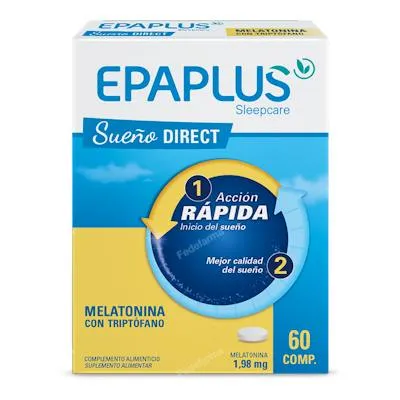 Epaplus sleepcare melatonina+triptofano 60 comprimidos, Epa Plus