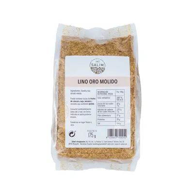 Semilla Lino Oro Molida 175 g, Intsalim