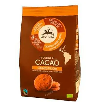 Galletas cacao Habas Cacao BIO 250 g, Alce Nero