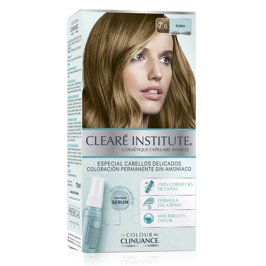 Colour clinuance 7.0 rubio cabellos delicados, Cleare Institute