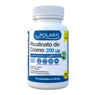 Picolinato de cromo 200 mcg 50 comprimidos, Polaris