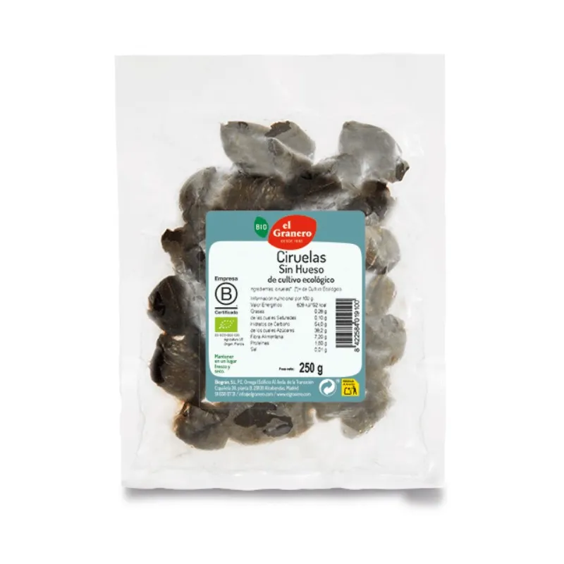 Ciruelas sin hueso BIO 250 g, El Granero