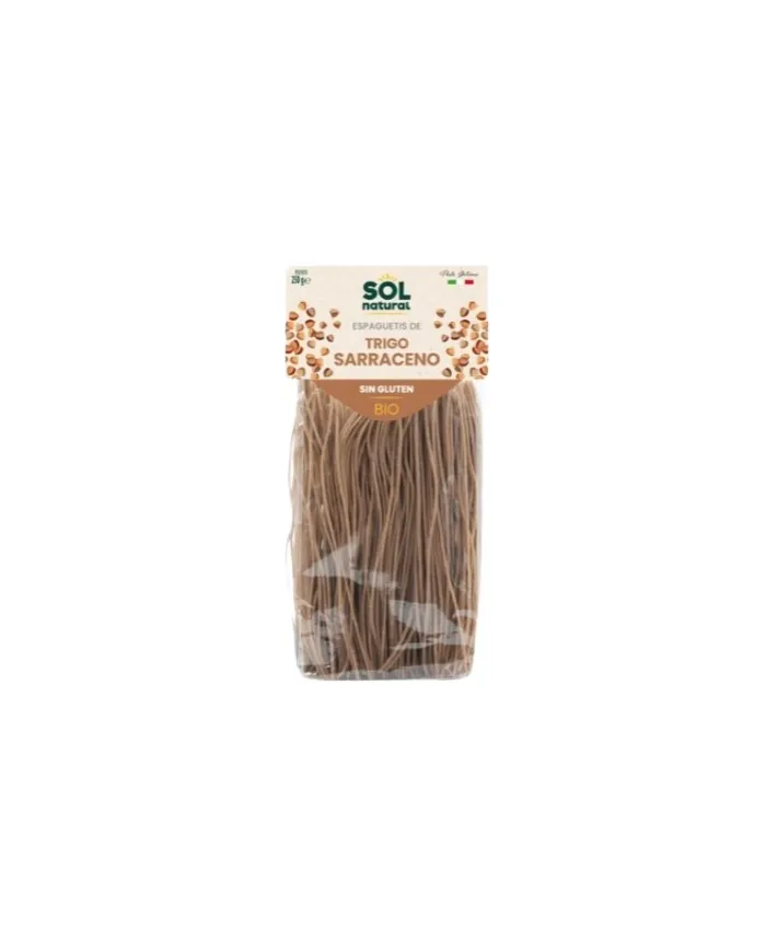 Espagueti trigo sarraceno s/g sol natura BIO 250 g, Sol Natural