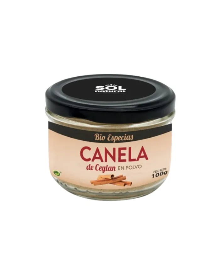 Canela ceylan en polvo BIO 100 g, Solnatural