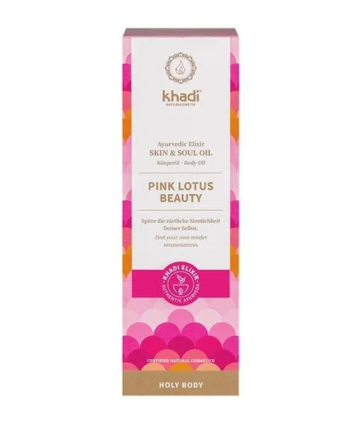 Pink Lotus oil - Balance - Ayurveda elixir, Khadi
