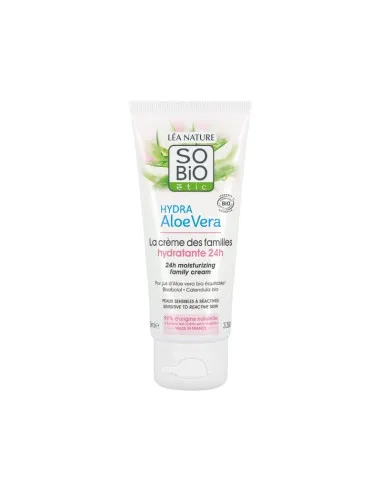 Crema familiar hidratante 24h piel sensible y reactiva sobio, SO'BiO étic