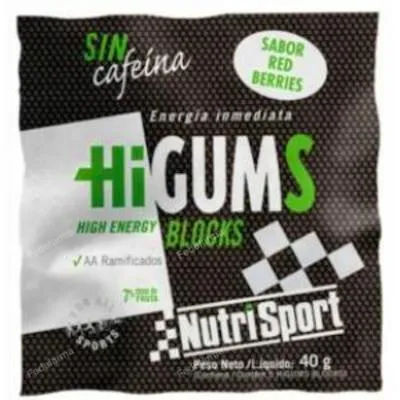 Higums red berries sin cafeina expositor 20bolsas, Nutrisport