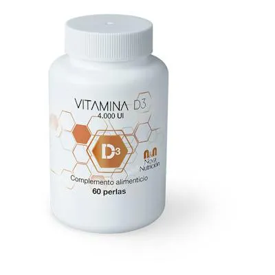 N&n Nova Nutrição vitamina D3 4000 UI 60 pérolas, N&n Nova Nutricion
