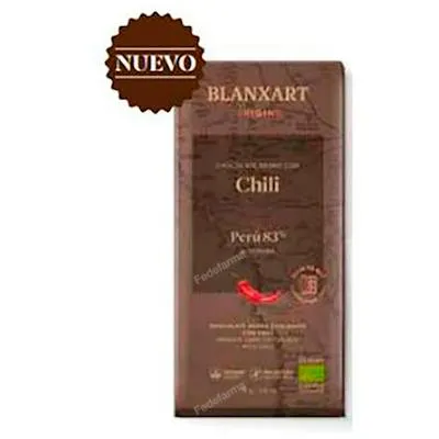 Chocolate peru 83 % con chili 75 g, Blanxart