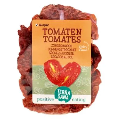 Raw tomates secados al sol BIO 100 g, Terrasana