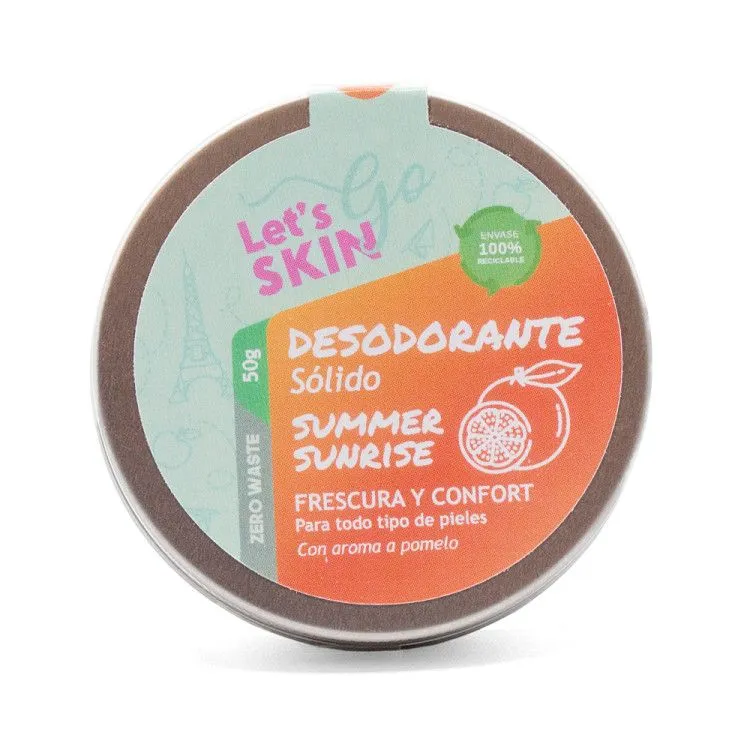 Desodorante en crema Summer sunrise, Let's Go Skin