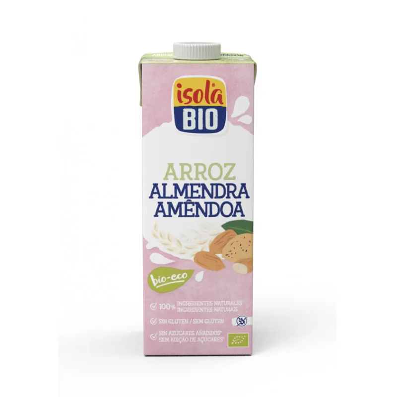 Bebida arroz almendra 1 l, Isola Bio