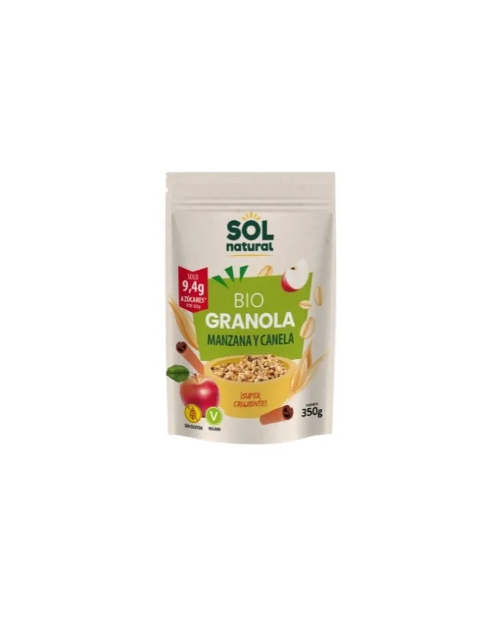Granola manzana canela s/g 350, Sol Natural