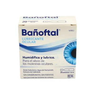 Baño ocular 20 monodosis, Bañoftal