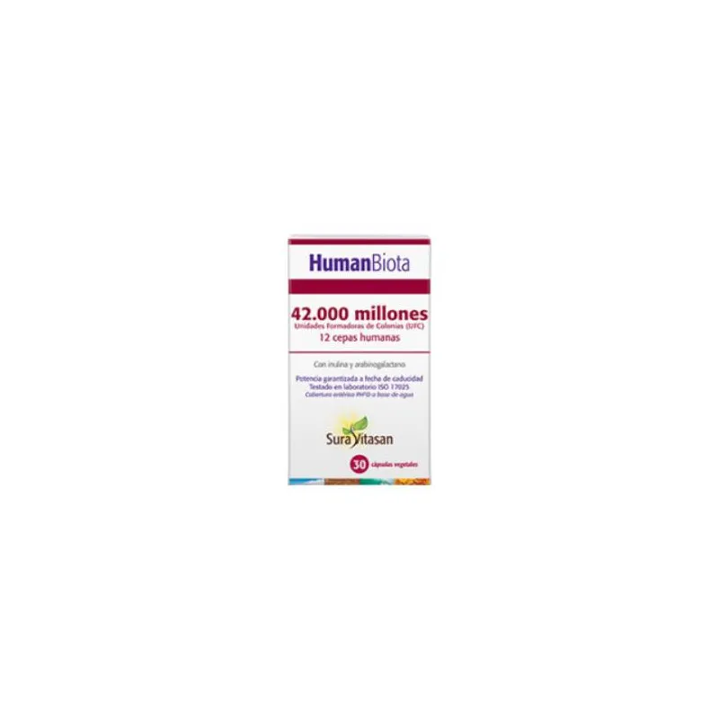 Humanbiota 629 mg 30 cápsulas, Sura Vitasan