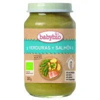 Potito menu tradicion verdur. y salmón 200 g, Babybio