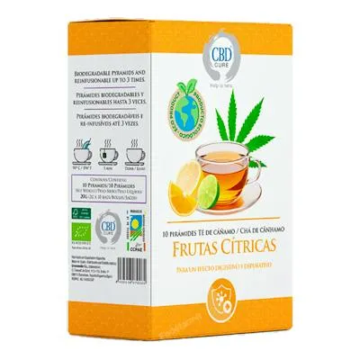 Infusión cannabis frutas citricas BIO 10 uds., Cbd Cure