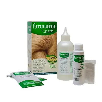 Gel 8D rubio claro dorado 135 ml, Farmatint