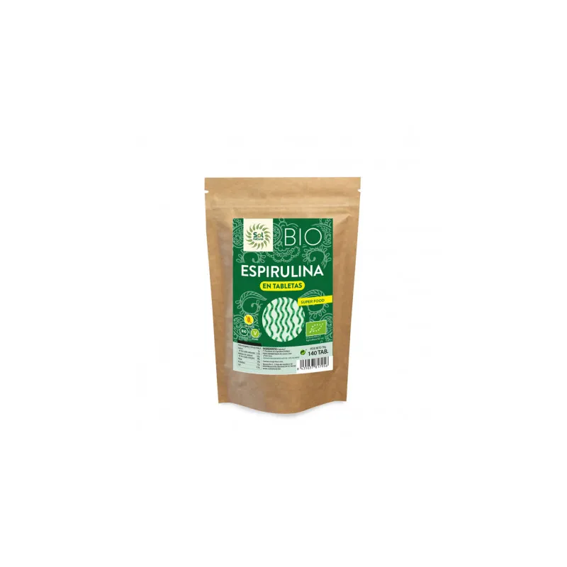 Espirulina BIO 200 comprimidos, Sol Natural