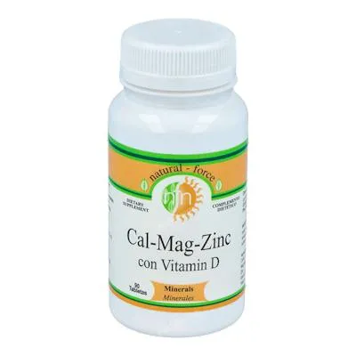 Cal mag zinc (calcio-magnesio-zinc-vitamina d) 90 comprimidos, Nutri-force