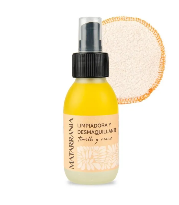 Pack lotion nettoyante + disque démaquillant réutilisable, Matarrania