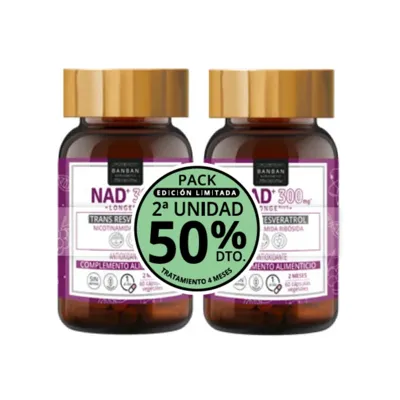 Pack nad+ 300 mg 60 cápsulas, Banban