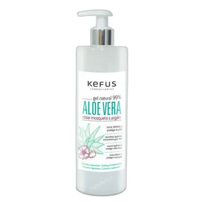 Gel aloe vera natural rosa mosqueta argan 500 ml, Kefus