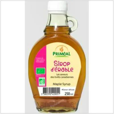 Sirope de arce grado C BIO 250 ml, Primeal