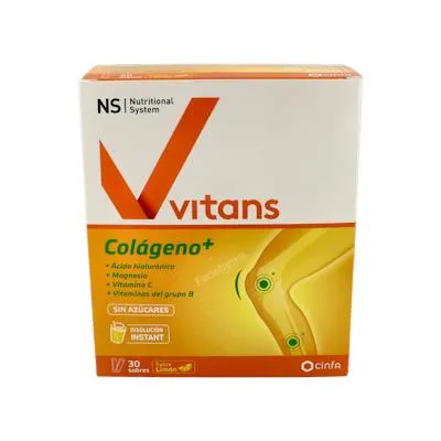 Vitans colágeno+ limón 30 sobres, Ns
